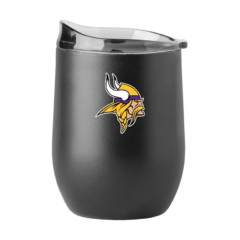 Team Mug For Sale-Minnesota Vikings 16oz Swagger Powder Coat Curved Bev