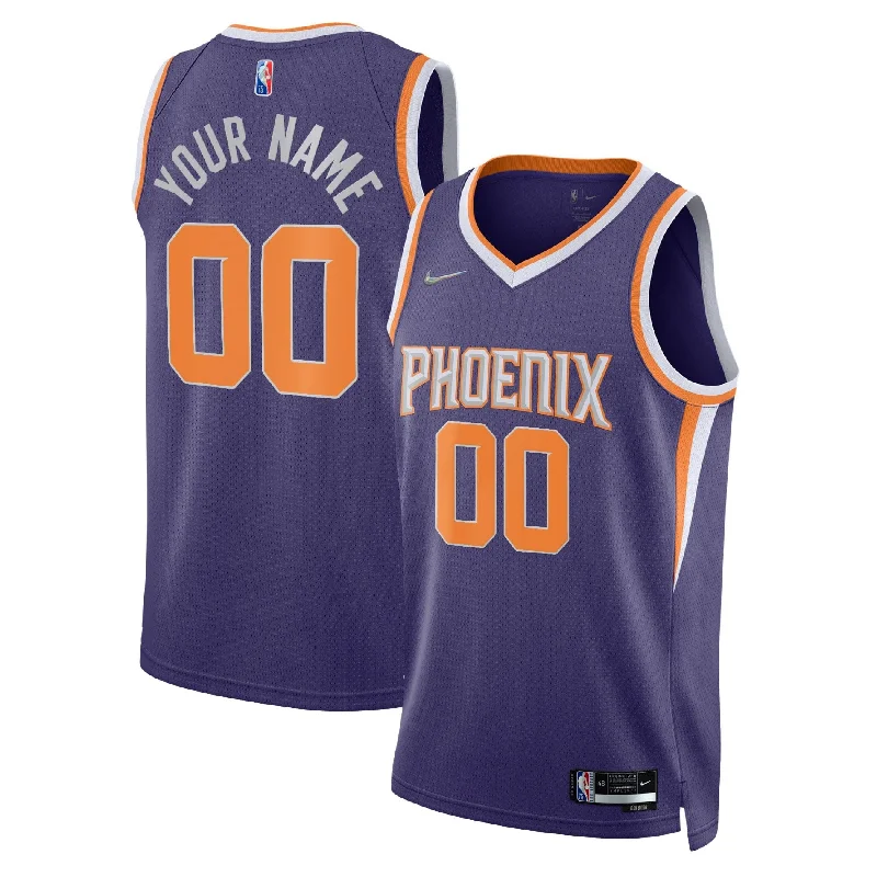 Basketball Jersey For Event Merchandise-Phoenix Suns 2021/22 Diamond Swingman Custom Basketball Jersey - Icon Edition - Purple