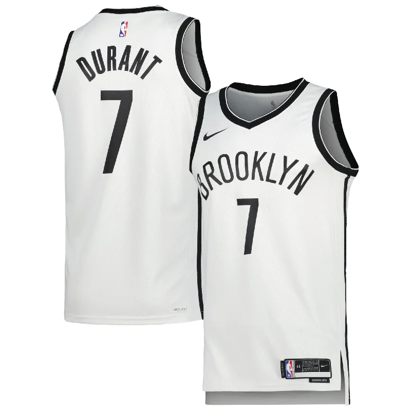 Basketball Jersey For Limited Edition-Kevin Durant Brooklyn Nets Unisex Swingman Basketball Jersey - Association Edition - White