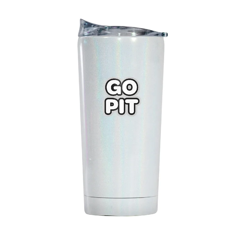 Team Mug With Personalization Options-Pittsburgh Steelers 20oz Bubble Iridescent Tumbler