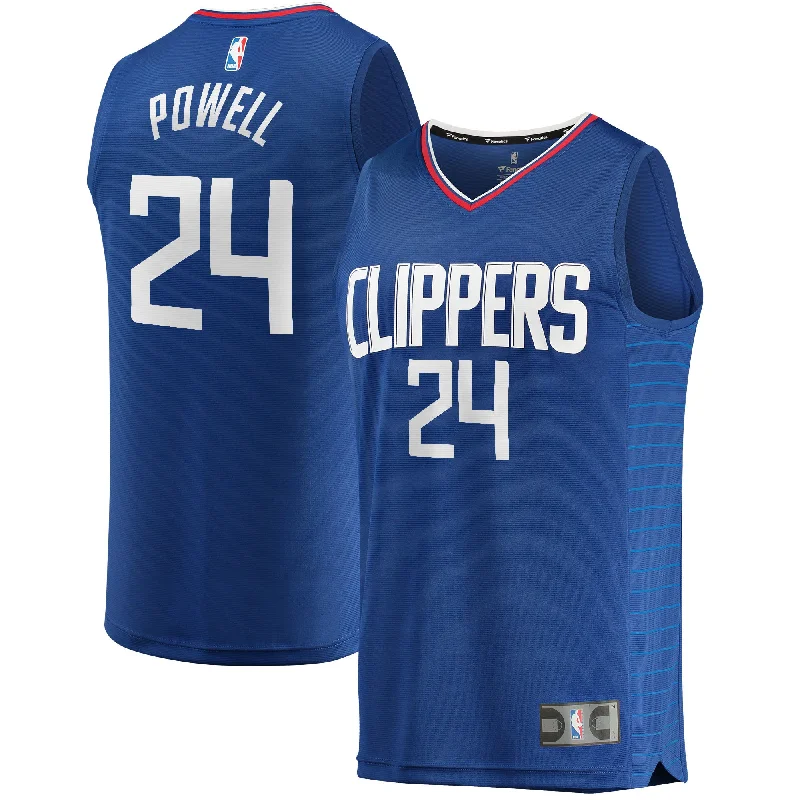 Basketball Jersey For Exclusive Fan Gear-Norman Powell La Clippers Branded Fast Break Basketball Jersey - Icon Edition - Royal