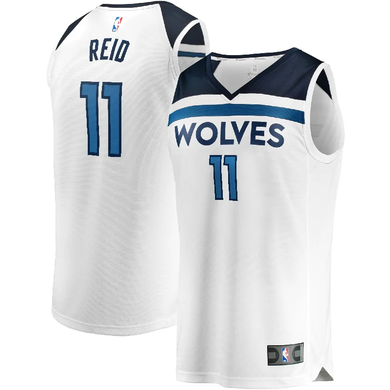 Basketball Jersey With Customizable Features-Naz Reid Minnesota Timberwolves Branded Fast Break Player Basketball Jersey White - Association Edition