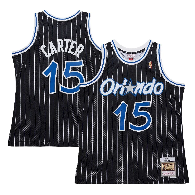 Basketball Jersey With Special Graphics-Vince Carter Orlando Magic 2009/10 Hardwood Classics Swingman Basketball Jersey - Black