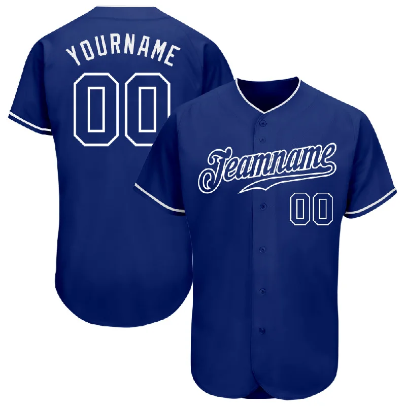 Baseball Jersey For Baseball Events-Custom Royal Royal-White Authentic Baseball Jersey