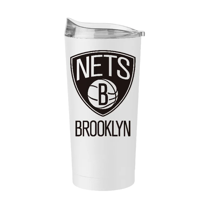 Team Mug With Player Name-Brooklyn Nets 20oz Swagger Powder Coat Tumbler