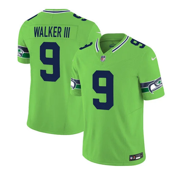 Football Jersey With Sublimation Printing-Men's Seattle Seahawks #9 Kenneth Walker III 2023 F.U.S.E. Green Limited Football Stitched Jersey