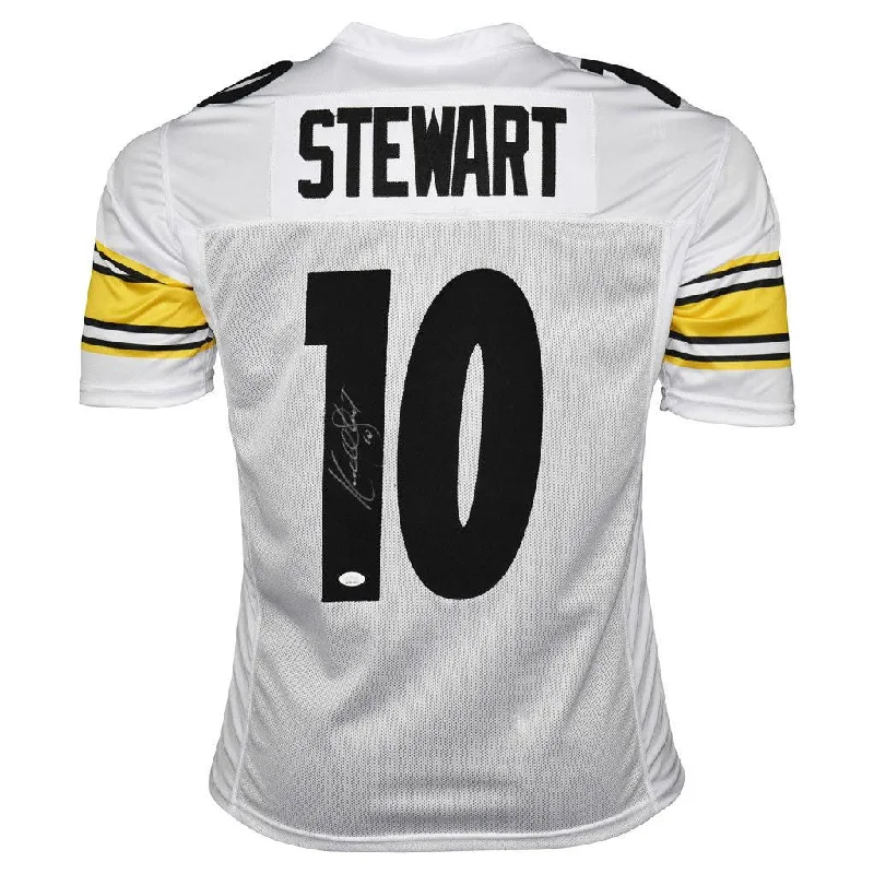 Rugby Jersey With Team Logo-Kordell Stewart Signed Pittsburgh Pro White Football Jersey (Beckett)