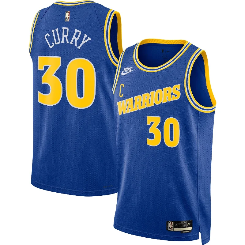 Personalized Basketball Jersey-Stephen Curry Golden State Warriors Swingman Basketball Jersey - Classic Edition - Blue