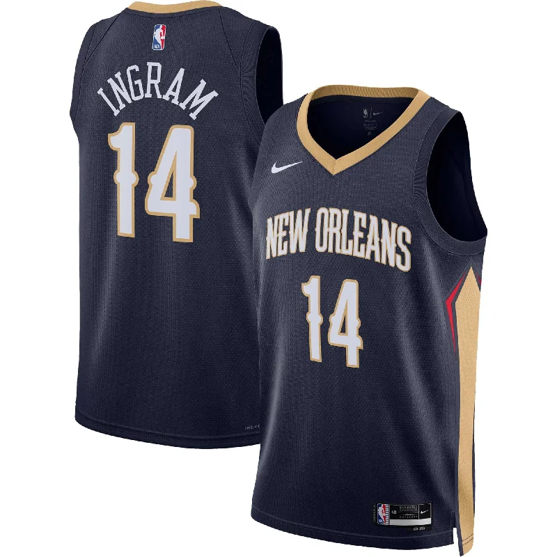 Basketball Jersey For Special Team Projects-Brandon Ingram New Orleans Pelicans Unisex Swingman Basketball Jersey - Icon Edition - Navy