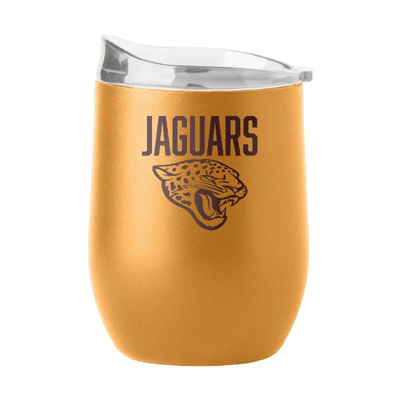 Team Mug With Custom Design-Jacksonville Jaguars 16oz Huddle Powder Coat Curved Beverage