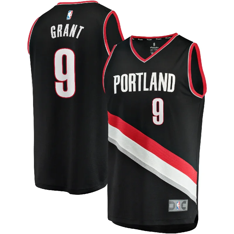 Basketball Jersey For Event Merchandise Collection-Jerami Grant Portland Trail Blazers Branded Fast Break Basketball Jersey - Icon Edition - Black