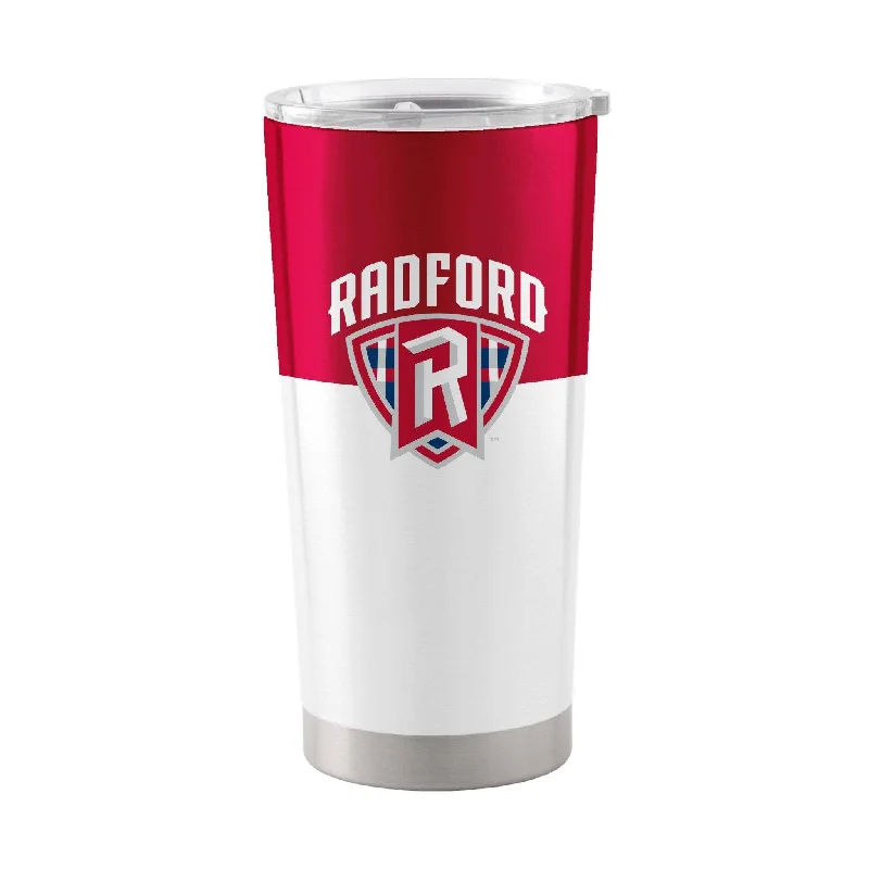 Custom Team Mug With Fun Patterns-Radford 20oz Colorblock Stainless Tumbler