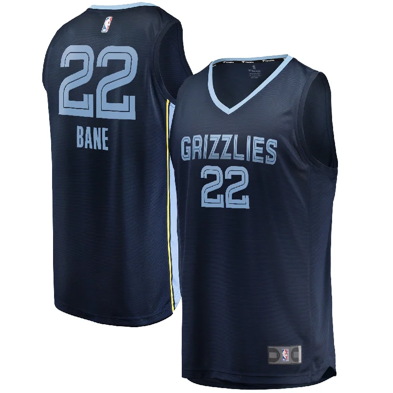 Custom Basketball Jersey For Unique Orders-Desmond Bane Memphis Grizzlies Branded Fast Break Basketball Jersey - Icon Edition - Navy