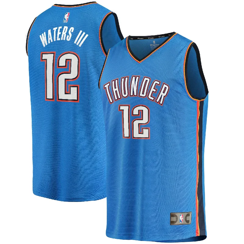 Basketball Jersey For Seasonal Sports Apparel-Lindy Waters Iii Oklahoma City Thunder Branded Fast Break Player Basketball Jersey - Icon Edition - Blue