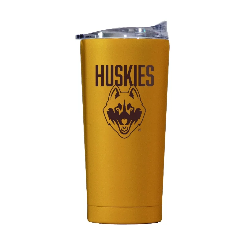 Team Mug With Custom Artwork-UConn 20oz Oak Huddle Powder Coat Tumbler