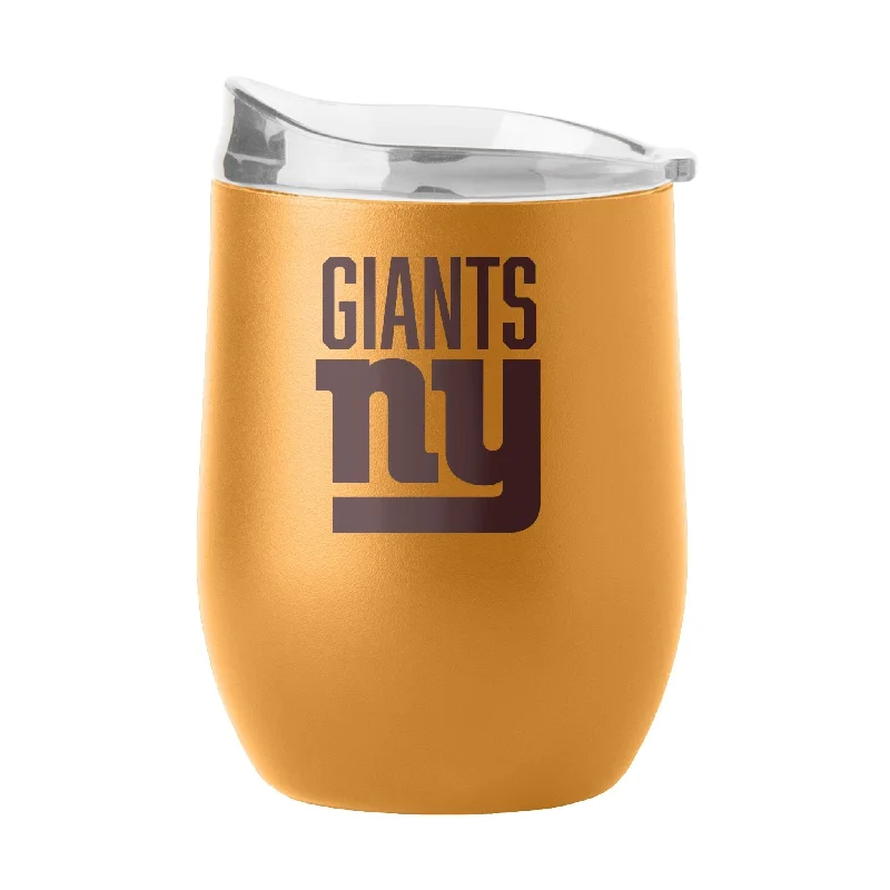 Personalized Team Mug For Professional Teams-New York Giants 16oz Huddle Powder Coat Curved Beverage