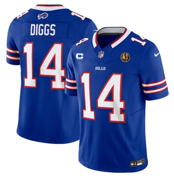 Football Jersey For School Spirit Events-Men's Buffalo Bills #14 Stefon Diggs Blue 2023 F.U.S.E. With 3-star C Ptach And John Madden Patch Vapor Limited Football Stitched Jersey