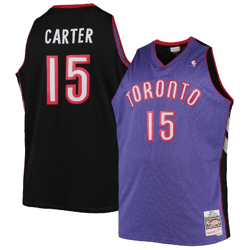 Basketball Jersey For Youth Sports Teams-Vince Carter Toronto Raptors Big & Tall 1999/00 Hardwood Classics Swingman Basketball Jersey - Purple