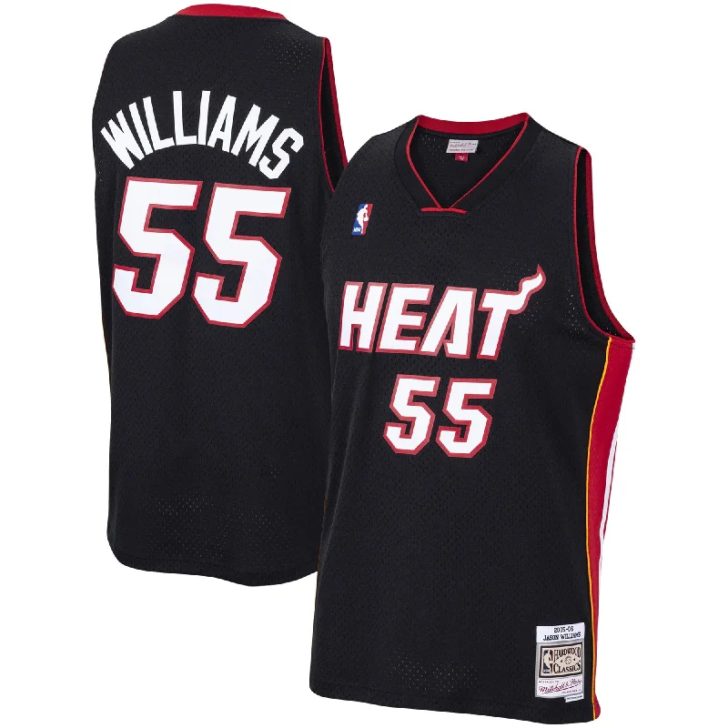 Basketball Jersey For Casual Wear-Jason Williams Miami Heat 2005/06 Hardwood Classics Swingman Basketball Jersey - Black