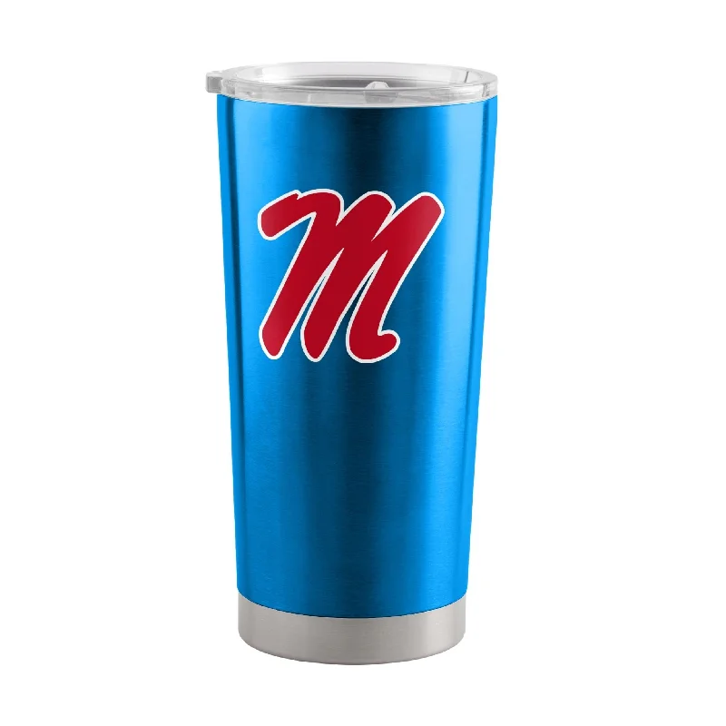 Team Mug For Custom Game Days-Ole Miss 20oz Gameday Powder Blue Tumbler