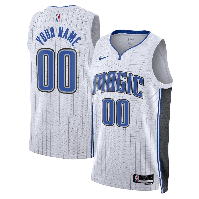 Basketball Jersey For Team Sponsorship-Orlando Magic Unisex Swingman Custom Basketball Jersey White - Association Edition