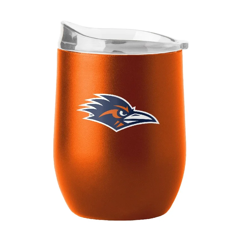 Team Mug With Logo Embroidery-Texas - San Antonio 16oz Flipside Powder Coat Curved Bev