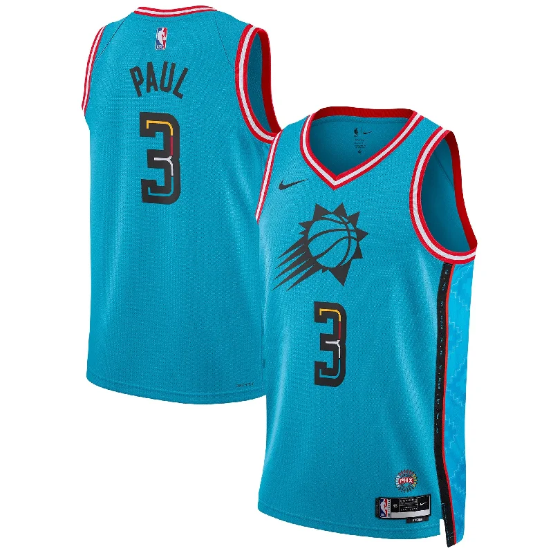 Basketball Jersey For School Teams-Chris Paul Phoenix Suns Unisex 2022/23 Swingman Basketball Jersey - City Edition - Turquoise