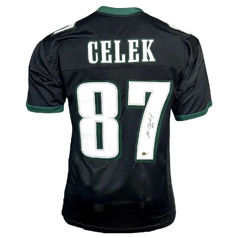 Rugby Jersey For Rugby Enthusiasts-Brent Celek Signed Philadelphia Black Football Jersey (Beckett)