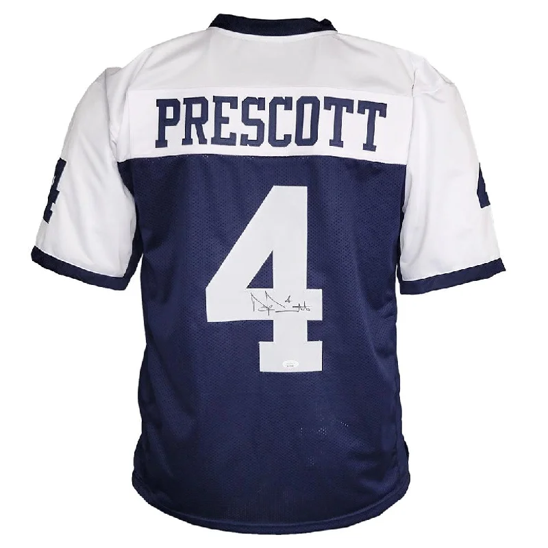 Rugby Jersey For Outdoor Activities-Dak Prescott Signed Dallas Thanksgiving Football Jersey (Beckett)