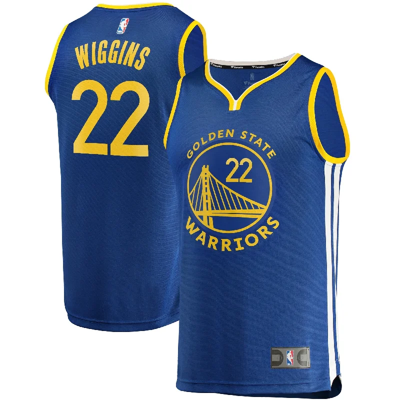 Basketball Jersey For Fundraising Events-Andrew Wiggins Golden State Warriors Branded Fast Break Basketball Jersey - Icon Edition - Royal