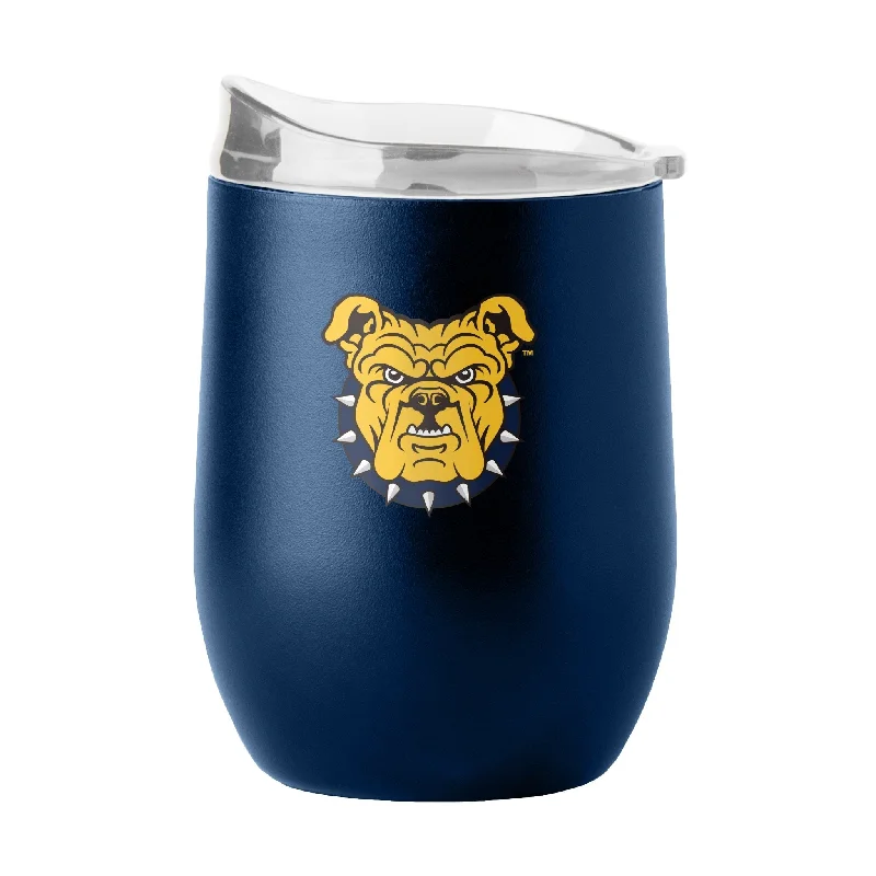 Personalized Team Mug For Sports Events-NC A&T 16oz Flipside Powder Coat Curved Bev