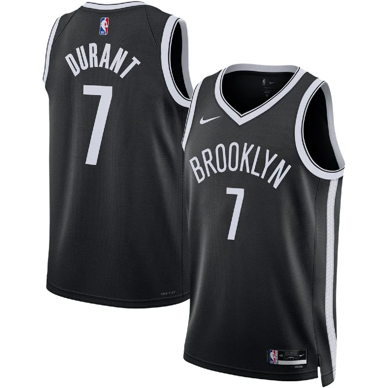 Basketball Jersey For Custom Team Orders-Kevin Durant Brooklyn Nets Unisex Swingman Basketball Jersey - Icon Edition - Black