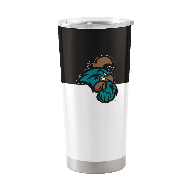 Custom Team Mug For Year-End Gifts-Coastal Carolina 20oz Colorblock Stainless Tumbler