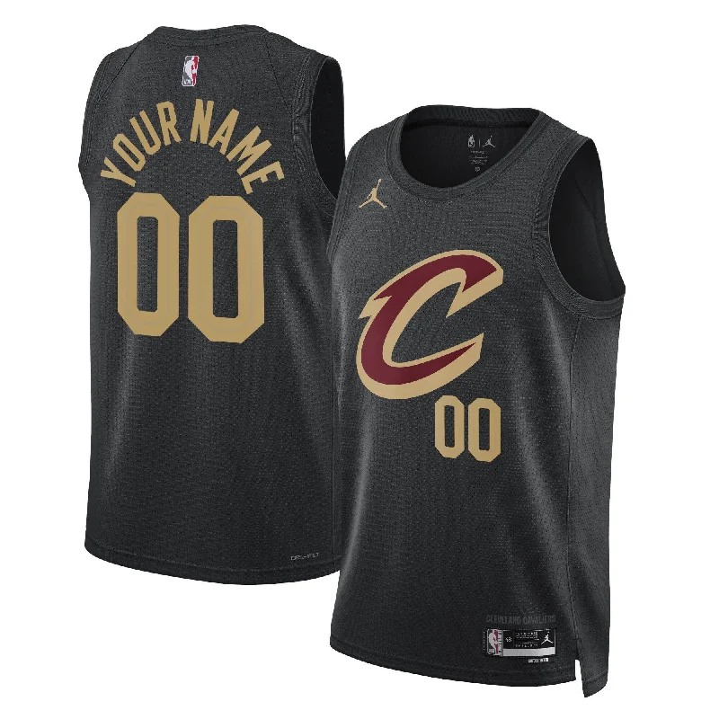 Basketball Jersey For Custom Family Orders-Cleveland Cavaliers Jordan Brand Unisex 2022/23 Swingman Custom Basketball Jersey - Statement Edition - Black