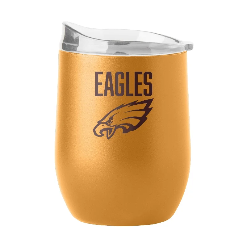 Team Mug With Custom Event Artwork-Philadelphia Eagles 16oz Huddle Powder Coat Curved Beverage