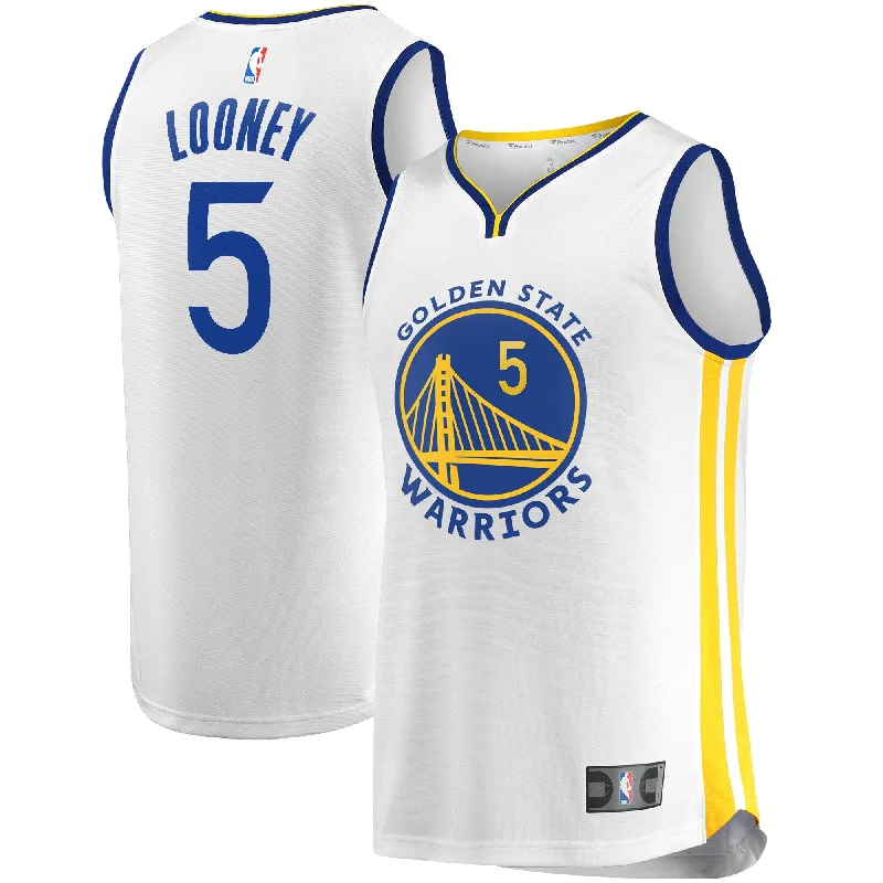 Basketball Jersey For Custom Designs-Kevon Looney Golden State Warriors Branded Fast Break Player Basketball Jersey - Association Edition - White