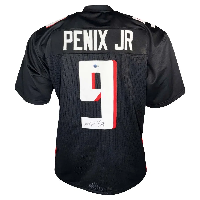 Rugby Jersey For Event Merchandise-Michael Penix Jr. Signed Atlanta Black Football Jersey (Beckett)