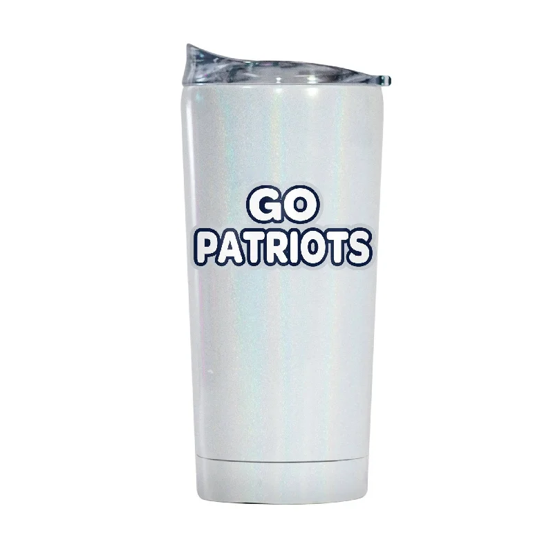 Personalized Team Mug For Unique Gifts-New England Patriots 20oz Bubble Iridescent Tumbler