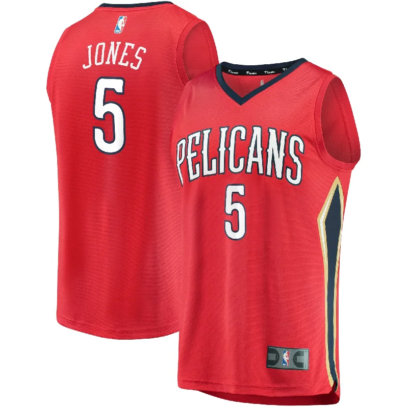 Custom Basketball Jersey For Fundraisers-Herbert Jones New Orleans Pelicans Branded Fast Break Player Basketball Jersey - Statement Edition - Red