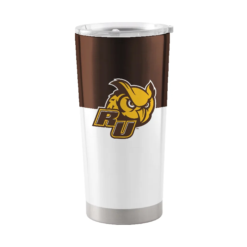 Team Mug With Retro Design-Rowan University 20oz Colorblock Stainless Tumbler