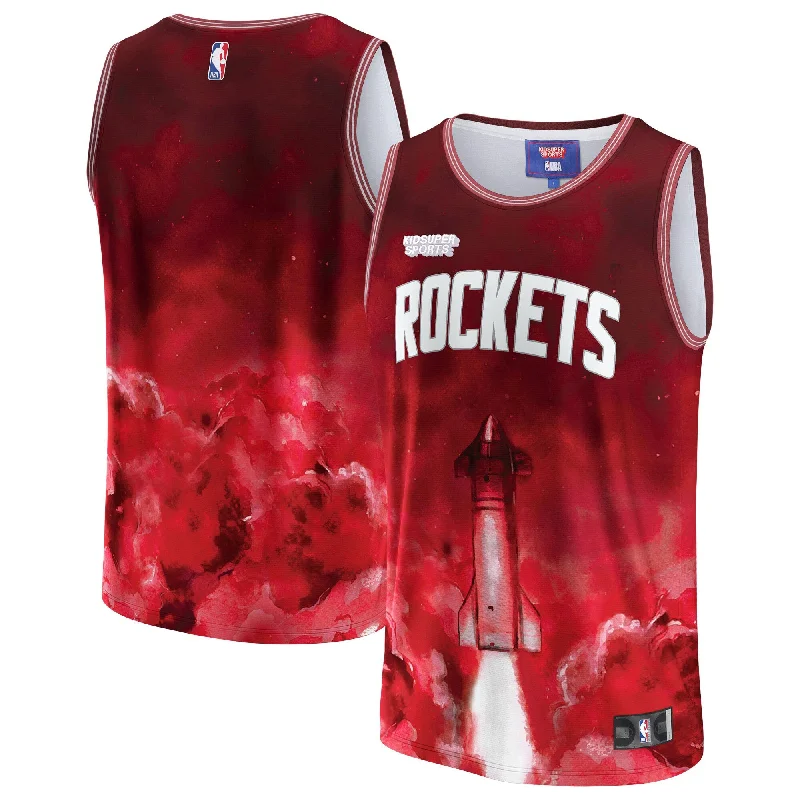 Basketball Jersey For Promotional Products-Houston Rockets & Youthsuper Studios By Unisex Hometown Basketball Jersey - Red