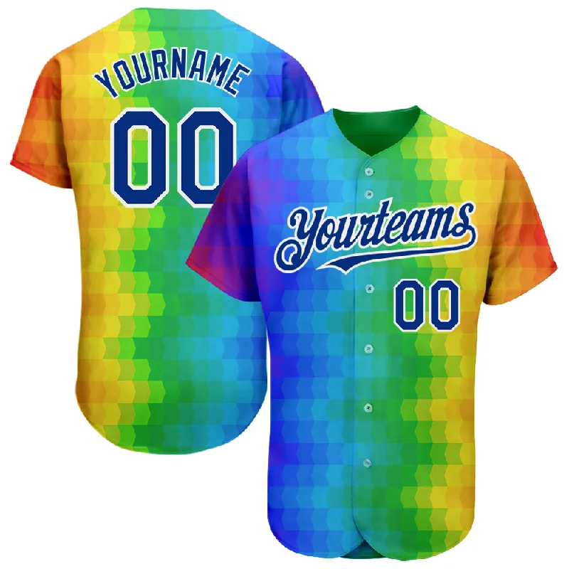 Baseball Jersey For Sports Teams-Custom Rainbow For Pride Month Love Is Love LGBT 3D Authentic Baseball Jersey