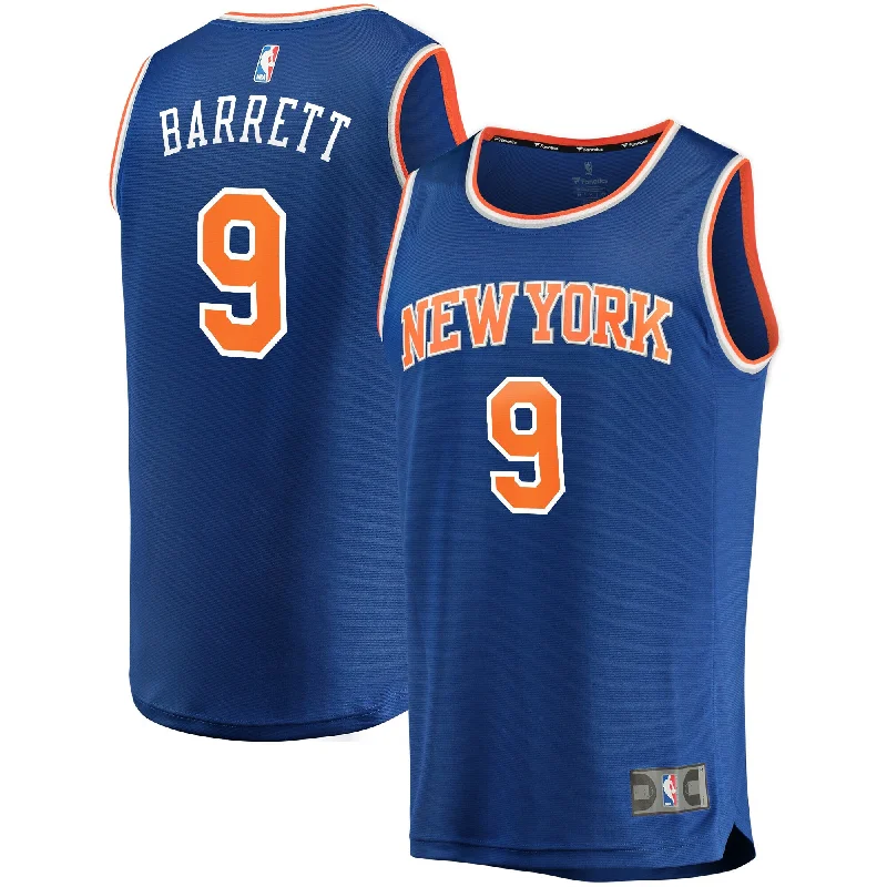 Basketball Jersey For Personalized Sports Clothing-Rj  New York Knicks Branded Fast Break Basketball Jersey Royal - Icon Edition