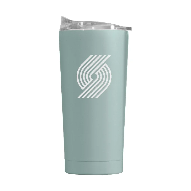 Team Mug With Logo-Portland Trail Blazers 20oz Cove Powder Coat Tumbler