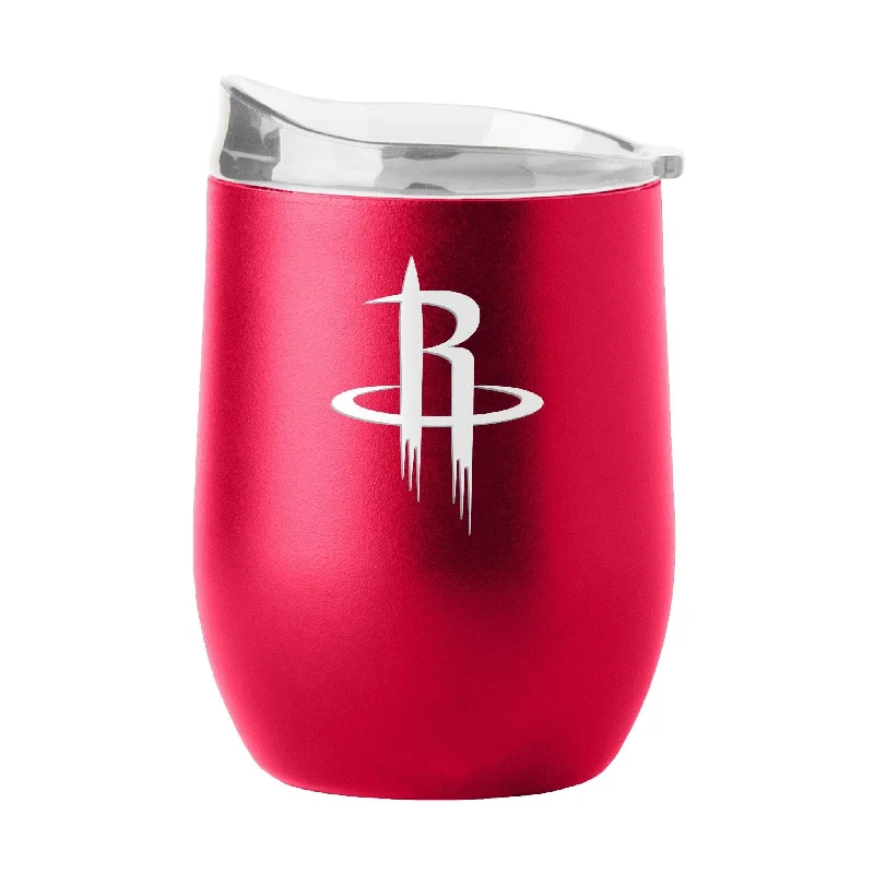 Custom Team Mug For Personalized Fan Gear-Houston Rockets 16oz Flipside Powder Coat Curved Beverage