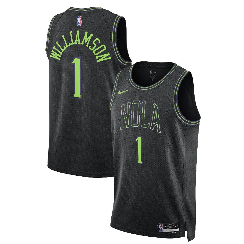 Basketball Jersey For Custom Fit and Comfort-Zion Williamson New Orleans Pelicans Unisex 2023/24 Swingman Basketball Jersey - Black - City Edition