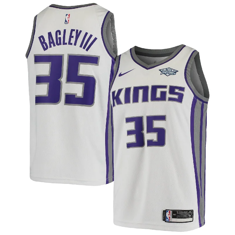 Custom Basketball Jersey For Bulk Orders-Marvin Bagley Iii Sacramento Kings Swingman Player Basketball Jersey - Association Edition - White