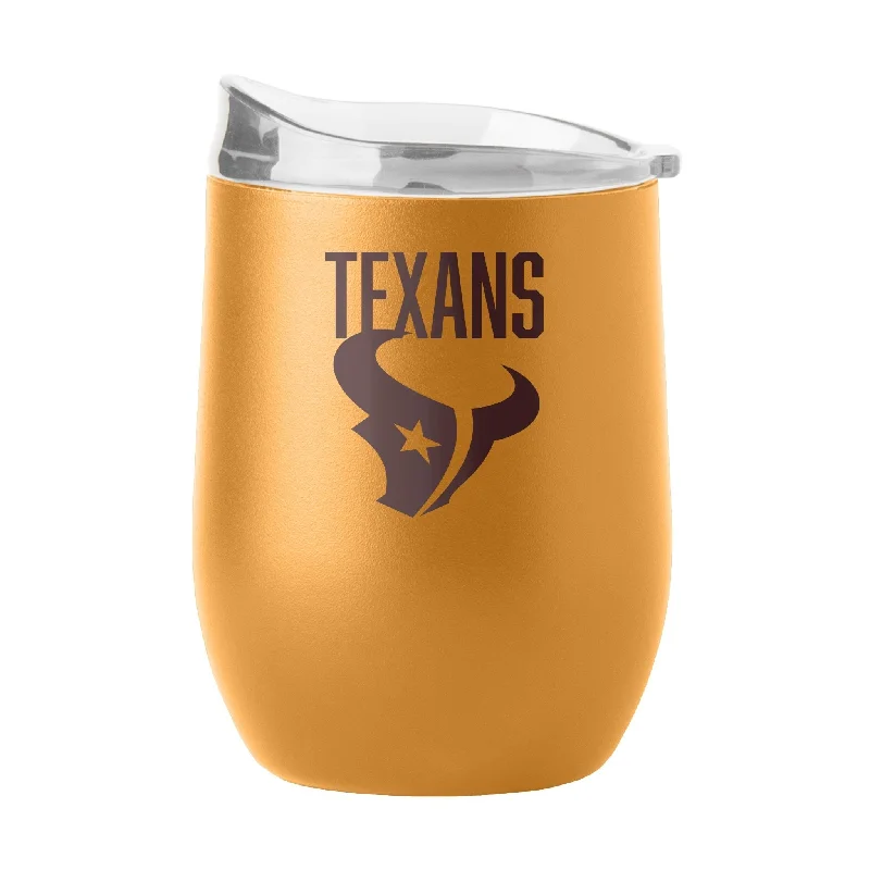 Team Mug With Custom Text-Houston Texans 16oz Huddle Powder Coat Curved Beverage