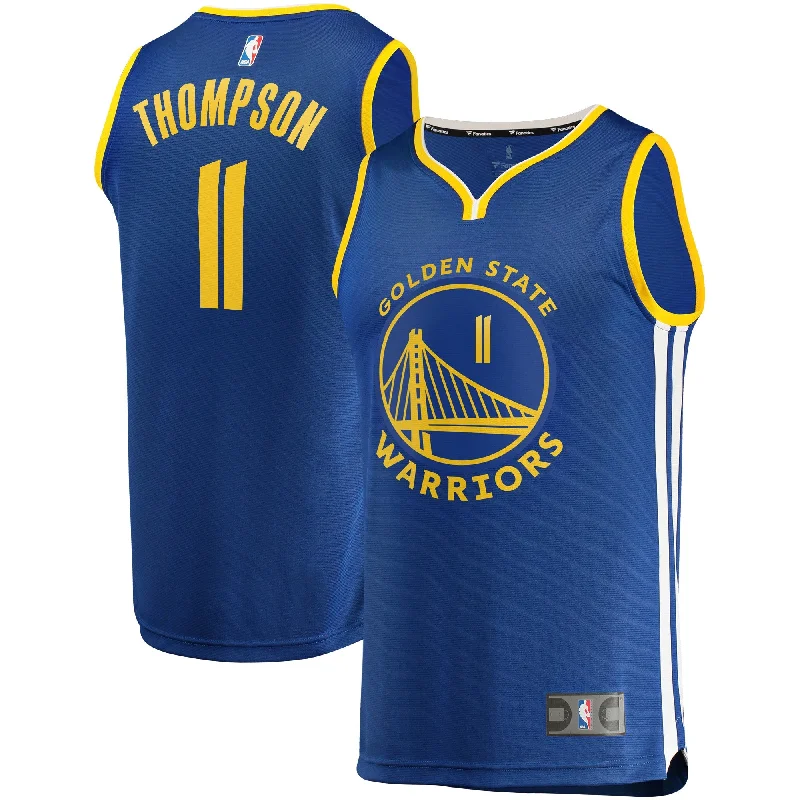 Basketball Jersey For Promotional Products-Men's Branded Klay Thompson Royal Golden State Warriors Fast Break Player Basketball Jersey - Icon Edition