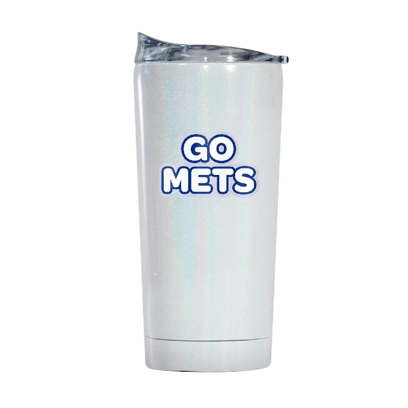 Team Mug For Teachers And Coaches-New York Mets 20oz Bubble Iridescent Tumbler